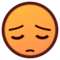 Pensive Face emoji on Emojidex